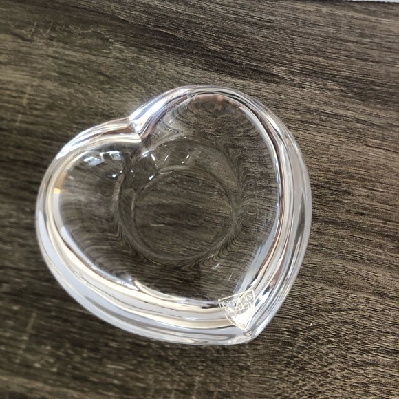 Orrefors Heart-Shaped Crystal Votive Holder - Picture 4 of 13